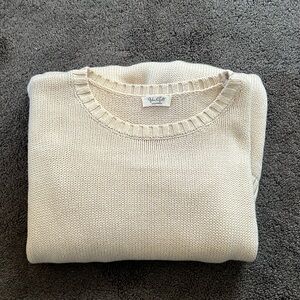 Brandy Melville Cream Oversized Sweater